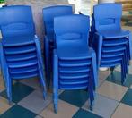 Chaises pour enfants en plastique bleu robuste (31 pièces), Autres types, Enlèvement, Utilisé