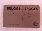 BRUGGE BOEKJE MET 24 OUDE POSTKAARTEN BLOEDPROCESSIE, Verzamelen, Ophalen of Verzenden, 1940 tot 1960, West-Vlaanderen