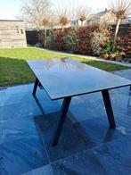 Tuintafel met zes stoelen, Tuin en Terras, Tuintafels, Ophalen, Gebruikt, Aluminium