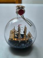 Schip in fles, drijft, wensboot, Ophalen of Verzenden, Zeilboot