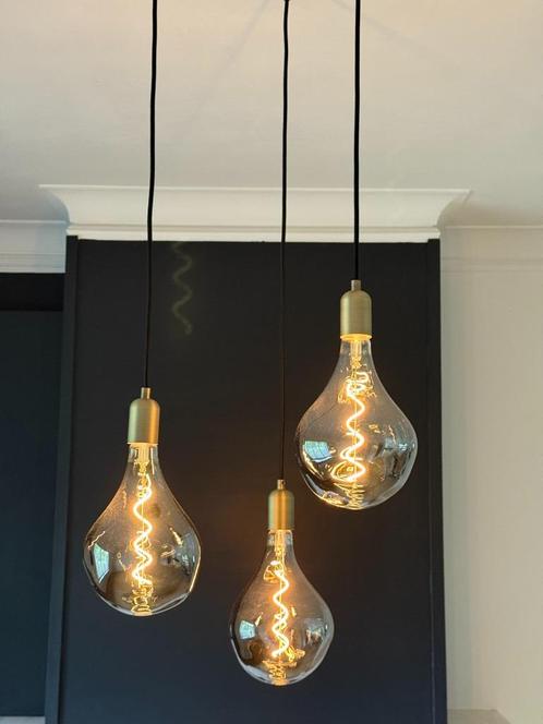 Moderne led hanglampen, Huis en Inrichting, Lampen | Hanglampen, Zo goed als nieuw, 75 cm of meer, Kunststof, Metaal, Ophalen