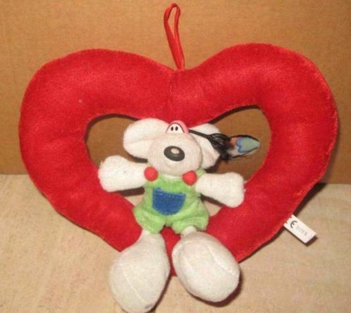 Diddl - gros doudou avec coeur rouge, Collections, Diddl, Comme neuf, Peluche, Diddl