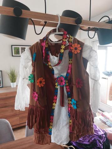 Meisje indiaan hemd + body + haarband 3 4 5 6 jaar beschikbaar voor biedingen