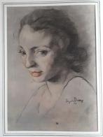 Portrait daté 1943 et signé Baltus, Antiquités & Art, Art | Dessins & Photographie, Enlèvement