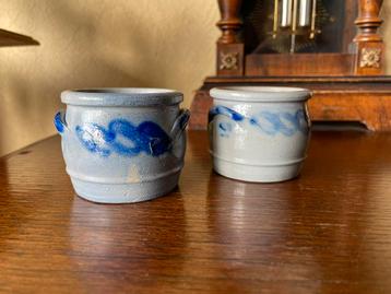 2 petits pots en grès, Enlèvement ou Envoi