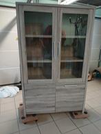 prachtige vitrinekast met verlichting. Br 110. H 180. D40 cm, Huis en Inrichting, Ophalen, Zo goed als nieuw