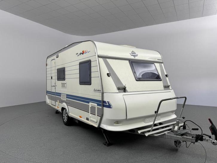 Hobby Exclusive 440 SFE Voortent Mover Fietsendrager, Caravans en Kamperen, Caravans, tot en met 4, Treinzit, Hobby, Lengtebed