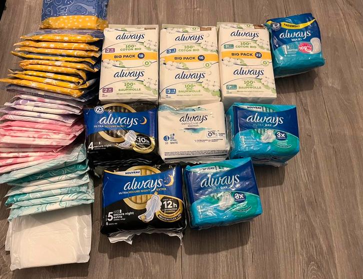 Always maandverbanden gesloten en losse verpakkingen, Handtassen en Accessoires, Uiterlijk | Lichaamsverzorging, Ophalen