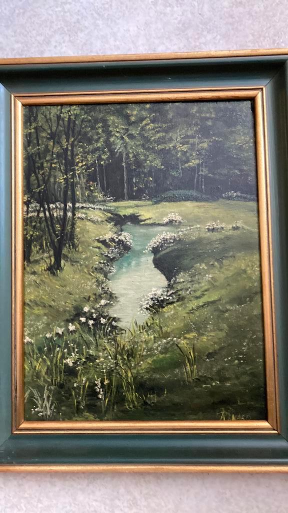 Origineel gesigneerd RENARD, Antiek en Kunst, Kunst | Schilderijen | Klassiek, Ophalen of Verzenden