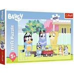 Bluey Puzzel - 100 stukjes - Trefl Legpuzzel, Enlèvement ou Envoi, Plus de 50 pièces, Neuf, 4 à 6 ans
