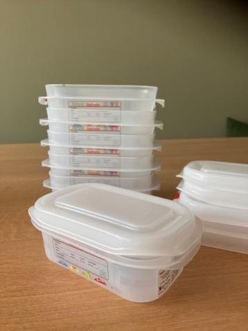 lot de 6 boîtes alimentaires transparentes