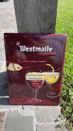 Westmalle blikken bord., Verzamelen, Ophalen of Verzenden, Zo goed als nieuw, Reclamebord