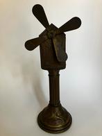 Koperen art nouveau tafel ventilator circa 1900, Enlèvement ou Envoi