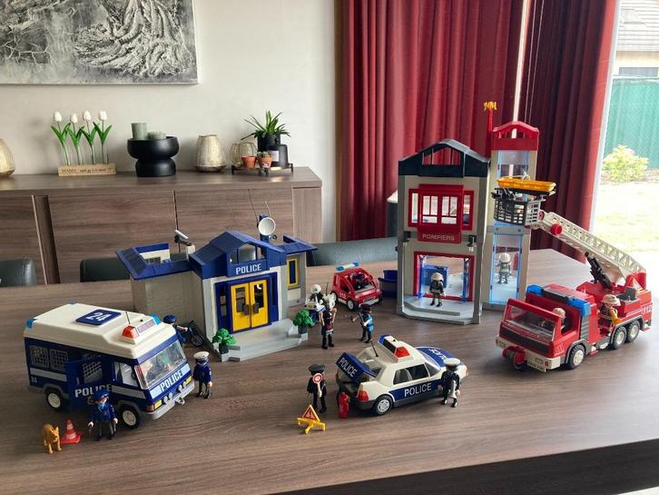 Playmobil - Brandweer en Politie, Kinderen en Baby's, Speelgoed | Playmobil, Ophalen of Verzenden