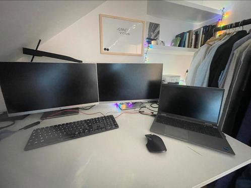 Set UP professionnel 2 ecrans + Logitech MX3, MX,, Computers en Software, Desktop Pc's, Zo goed als nieuw, Ophalen of Verzenden