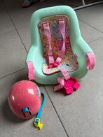 Fietstoel en.Helm, Kinderen en Baby's, Speelgoed | Poppen, Ophalen, Zo goed als nieuw