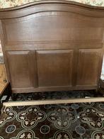 Bed, Huis en Inrichting, Ophalen, Gebruikt, Bruin, Twijfelaar