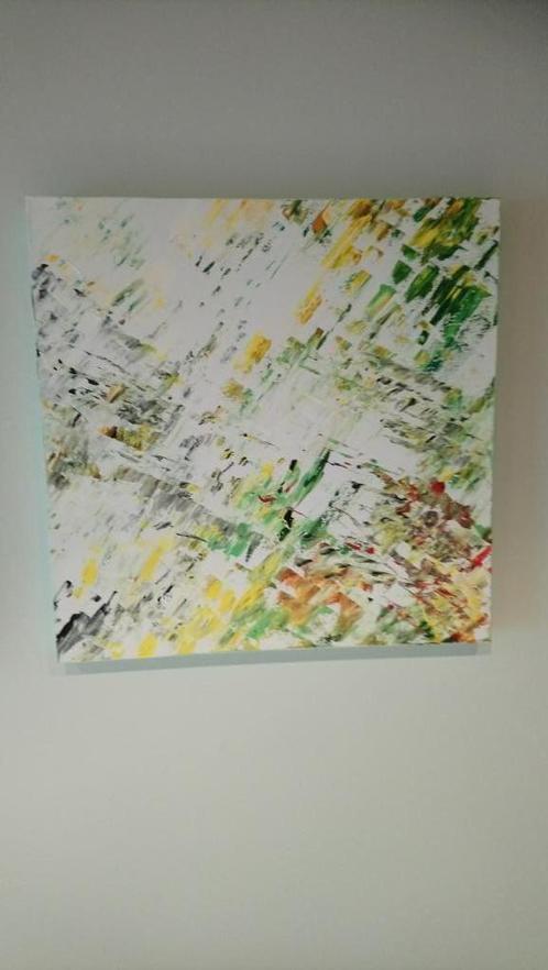 modern abstract schilderij 50 x 50cm, Antiek en Kunst, Kunst | Schilderijen | Abstract, Ophalen