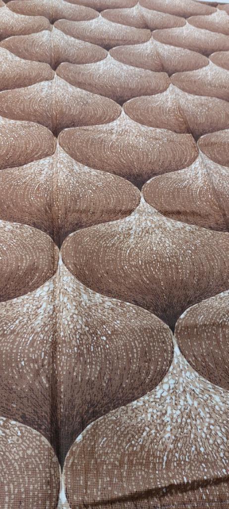 Vintage gordijnen / coupon stof 1970's, Hobby en Vrije tijd, Stoffen en Lappen, Zo goed als nieuw, 120 cm of meer, 30 tot 200 cm