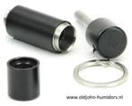 SKN32 ADORINI SIGARENBOOR DUBBEL MES SOLINGEN STAAL ZWART, Verzenden, Nieuw, Tabaksdoos of Verpakking