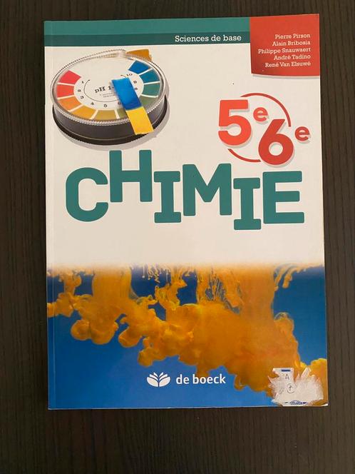 Chimie 5e/6e - Ed De Boeck en TBE, Livres, Livres scolaires, Chimie, Secondaire