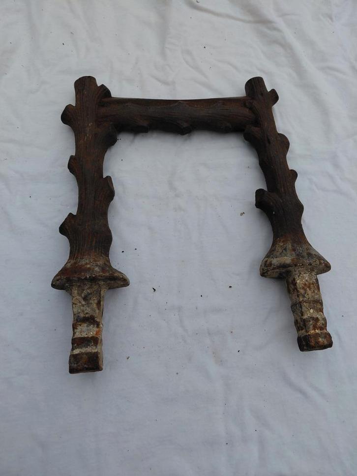 Antieke heel mooie gietijzeren schoenschraper, Tuin en Terras, Deurmatten, Ophalen