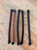 5 gevlochten armbanden met magneetsluiting, Handtassen en Accessoires, Armbanden, Ophalen of Verzenden, Nieuw, Leer