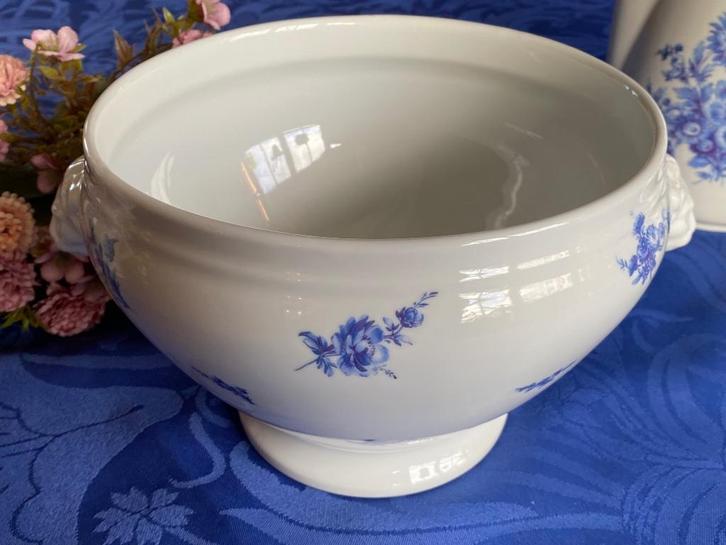 Soepterrine met leeuwenkop, vintage, BAUDOUR porselein, Antiek en Kunst, Antiek | Porselein, Ophalen of Verzenden