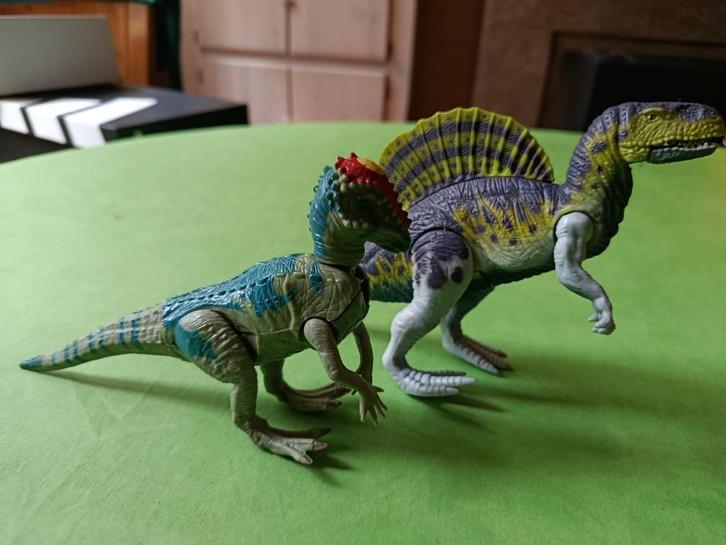 2 jURASSIC PARK Dinosaurus figuren, de originele, Kinderen en Baby's, Speelgoed | Actiefiguren, Gebruikt, Ophalen of Verzenden