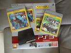 Playstation 3 - PS3 met 5 games en 2 controllers., Ophalen, Met 2 controllers, 320 GB, Gebruikt