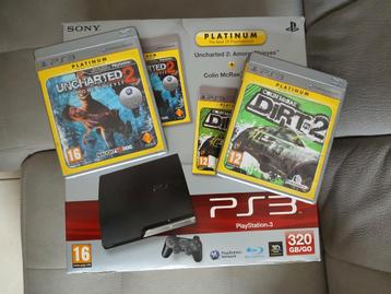 Playstation 3 - PS3 met 5 games en 2 controllers. beschikbaar voor biedingen