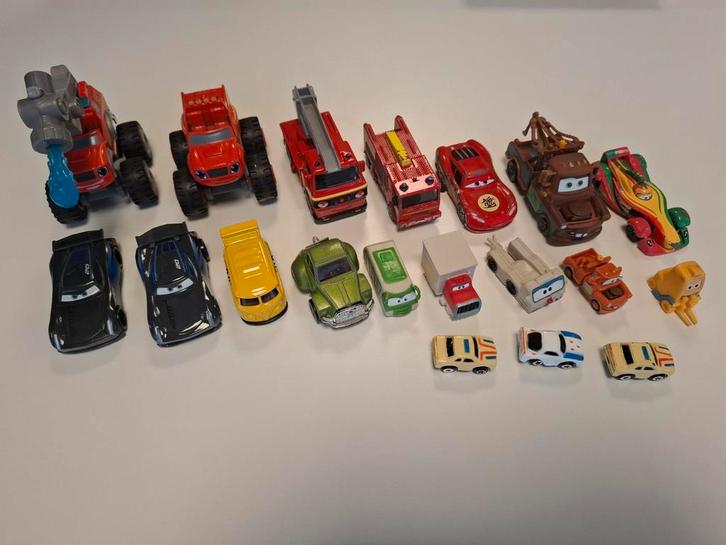 Lot diverse autootjes oa Cars, Blaze, Brandweerman Sam, Kinderen en Baby's, Speelgoed |Speelgoedvoertuigen, Gebruikt, Ophalen of Verzenden