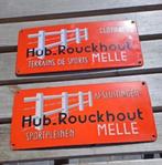 2 emaille borden Hub-Rouckhout Melle, Ophalen of Verzenden