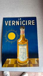 Ancien panneau publicitaire Le vernicure, Collections, Enlèvement ou Envoi, Comme neuf, Panneau publicitaire