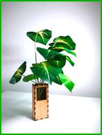 ART *** Concept  houten vaas voor bureau en kunstplant, Huis en Inrichting, Ophalen of Verzenden