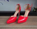 Sandales à talons hauts vernis rouge - 43, Ophalen of Verzenden, Nieuw, Rood