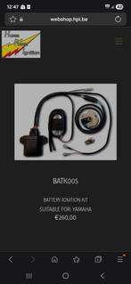 Hpi ontsteking yamaha xs650 (met accu), Ophalen of Verzenden