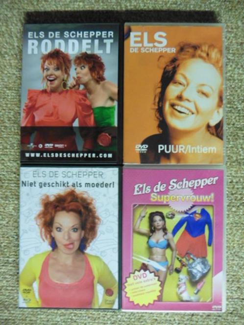 Pakket Els de Schepper (4 dvd's + 4 cd's), CD & DVD, DVD | Cabaret & Sketchs, Comme neuf, Stand-up ou Spectacle de théâtre, À partir de 12 ans