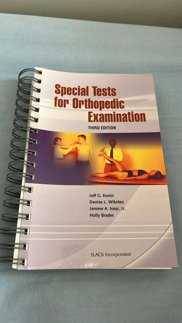 Special tests for orthopedic examination beschikbaar voor biedingen