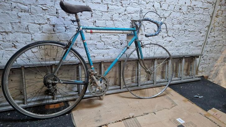 Leuke vintage koersfiets + extra achterwiel, Fietsen en Brommers, Fietsen | Racefietsen, Gebruikt, Ophalen