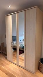Dubbele kledingkast met 2 spiegels en concertinadeuren, Ophalen, Zo goed als nieuw