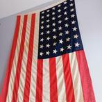 Authentieke Amerikaanse vlag in linnen uit de Tweede Wereldo, Ophalen of Verzenden, Gebruikt