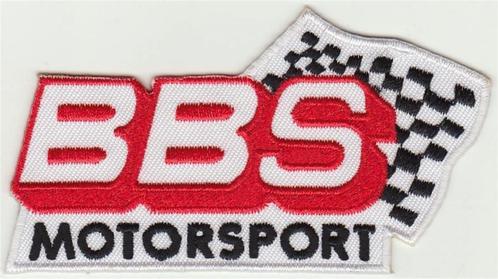 BBS Motorsport stoffen opstrijk patch embleem, Motoren, Accessoires | Stickers, Verzenden