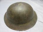 Engelse Brodie staalhelm met donut en rode inkt stempel 1917, Verzamelen, Ophalen of Verzenden
