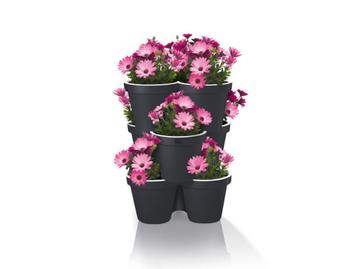 Kit de 3 pots de fleurs empilable (Parkside)