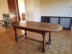Houten eettafel en stoelen, Huis en Inrichting, Ophalen, Gebruikt, 200 cm of meer, 50 tot 100 cm