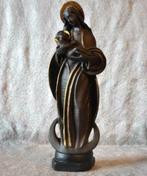 Vierge a l'enfant platre  auréole dorée, Antiquités & Art, Enlèvement ou Envoi