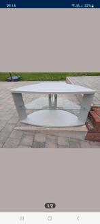 Tv-meubel met glas 95x42cm H.48cm, Huis en Inrichting, Kasten |Televisiemeubels, Ophalen, Zo goed als nieuw, Glas