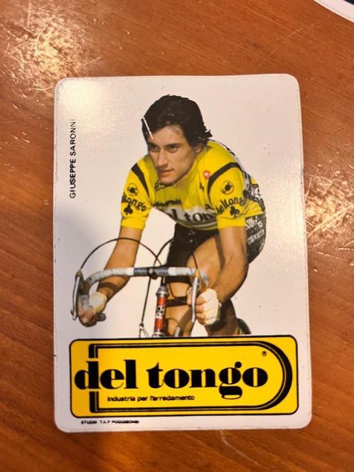Sticker voor hardlopers van Giuseppe Saronni de Tongo, Verzamelen, Sportartikelen en Voetbal, Ophalen of Verzenden