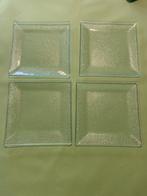 4 glazen borden, Ophalen, Nieuw, Glas, Bord(en)